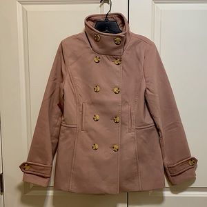 Nordstrom Thread & Supply Coat with Funnel Neck Size Large Color Blush NWT